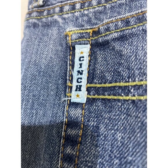 Mens Cinch Blue Jeans 44x30 Relaxed Fit 100% Cotton Denim Straight Leg Made In M - Picture 5 of 6